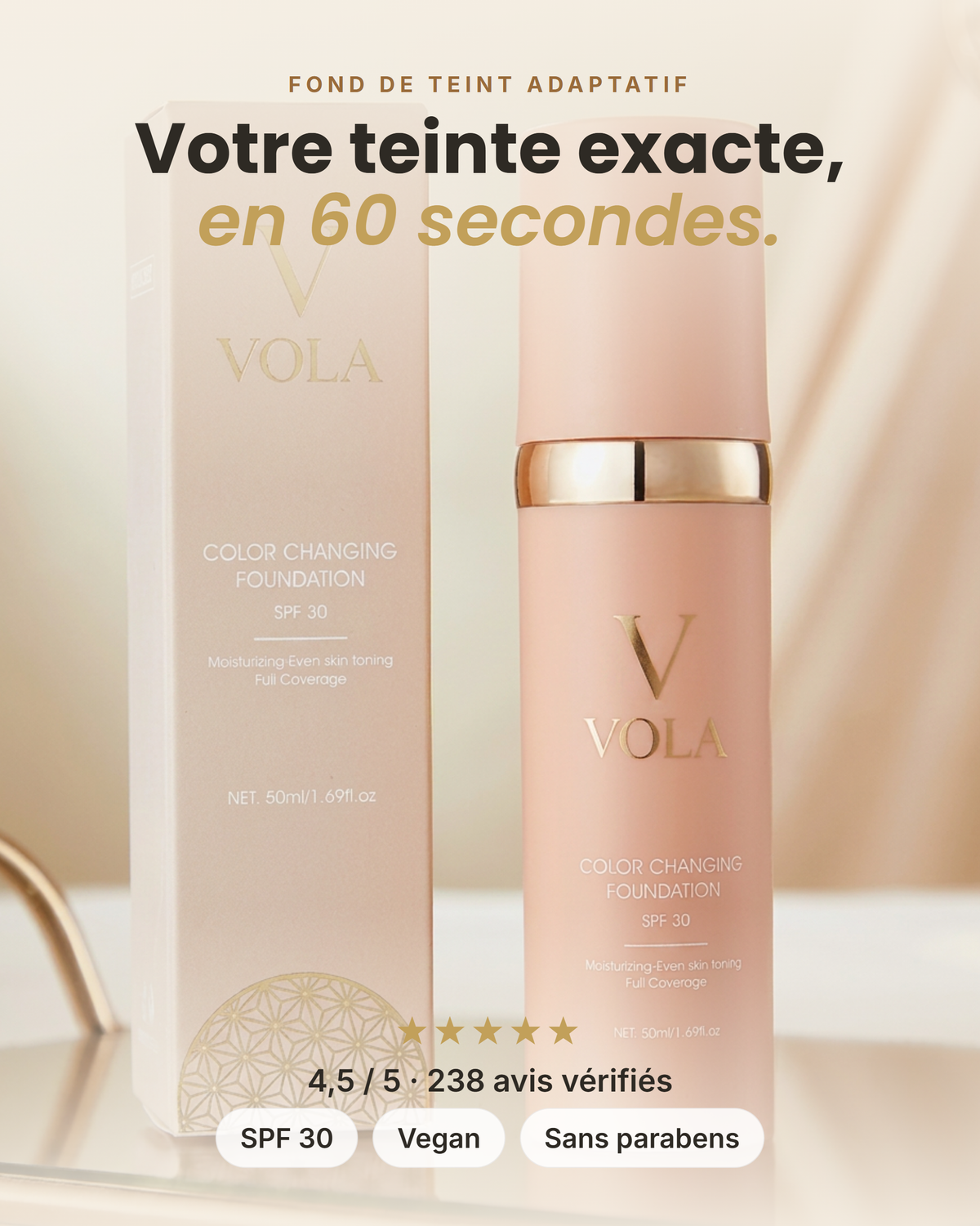 Fond de Teint Adaptatif Vola